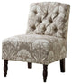 Madison Park Lola Tufted Armless Chair, Beige, Taupe