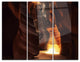 "Sunbeam In Antelope Canyon" Photo Metal Wall Art, 3 Panels, 36"x28"