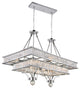 Shalia 16 Light Island Chandelier With Chrome Finish