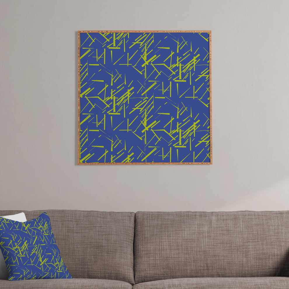 Deny Designs Karen Harris Konstructivist Periwinkle Framed Wall Art