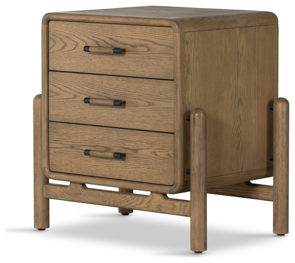 Caroline Nightstand-Smoked Oak