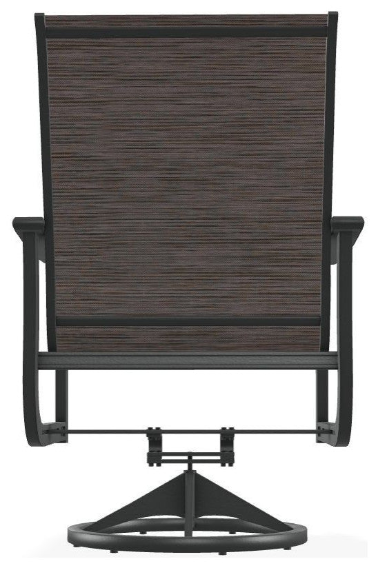 St. Catherine Sling Outdoor Swivel Rocker, James/Graphite