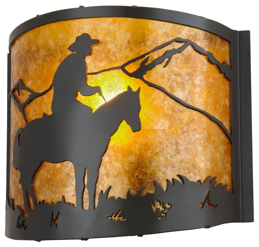 11"W Cowboy Wall Sconce