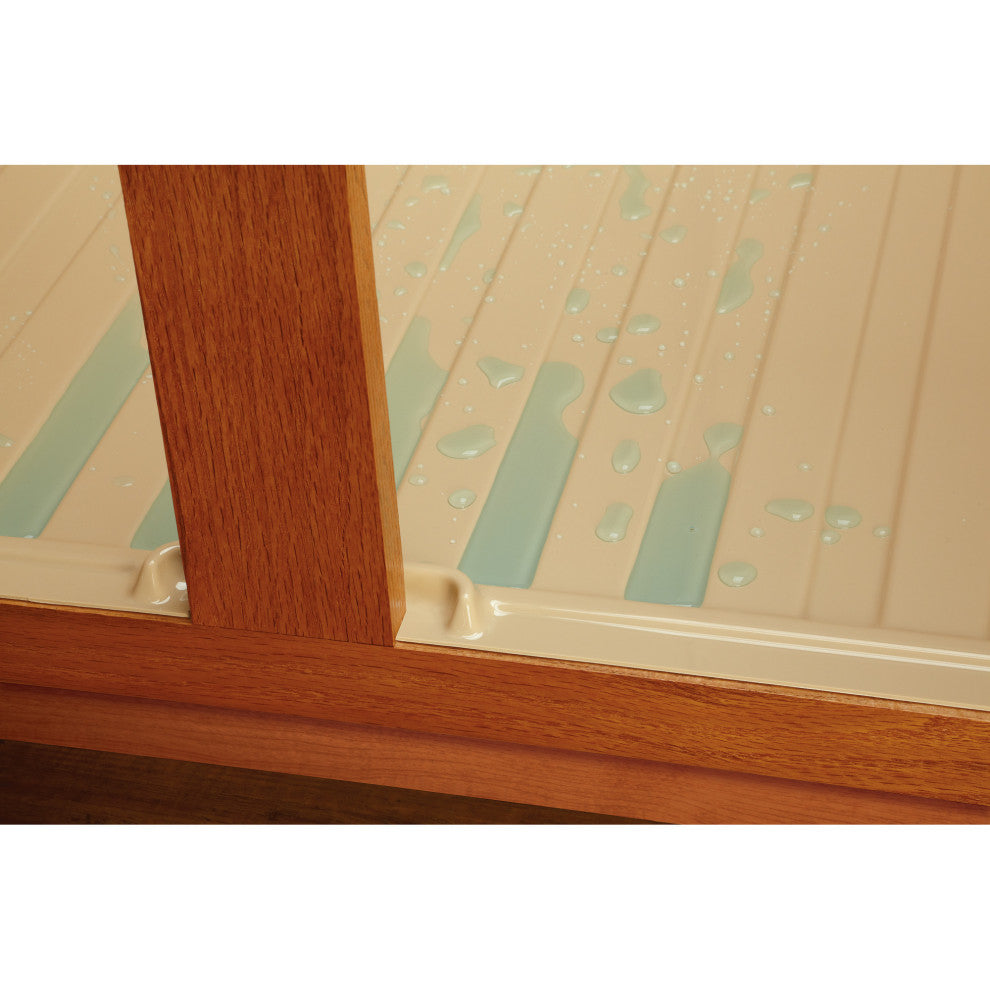 Polymer Trim to Fit Sink Base Cabinet Drip Tray, Gray