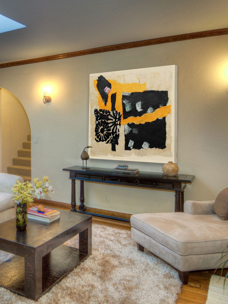 "Touch of Modern III" Painting Print on Canvas by Irena Orlov