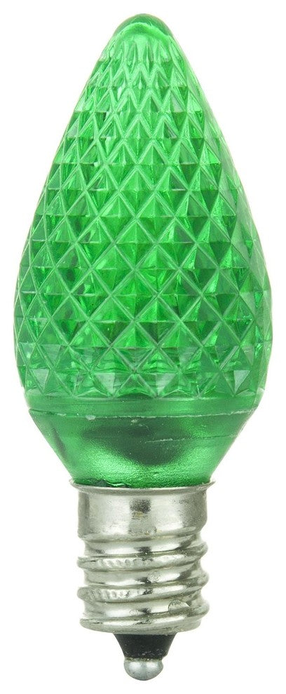 6 Pack Sunlite Led C7 0.4W Green Colored Night Light Bulbs Candelabra, E12, Base