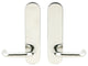 Munich Lever, Tubular Privacy, Polished Stainless Steel, 2-3/8" Backset