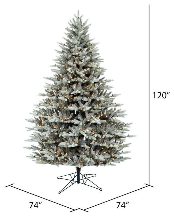 Douglas Blue Fir Artificial Christmas Tree , Clear, 10' x 74"