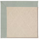 Zoe-White Wicker Machine Tufted Rectangle Rug, Marine Blue, 2'x3'