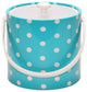 Polka Dot 3-Quart Ice Bucket, Turquoise