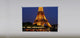 "Eiffel Tower" Artwork, 4' Shade, Fabric