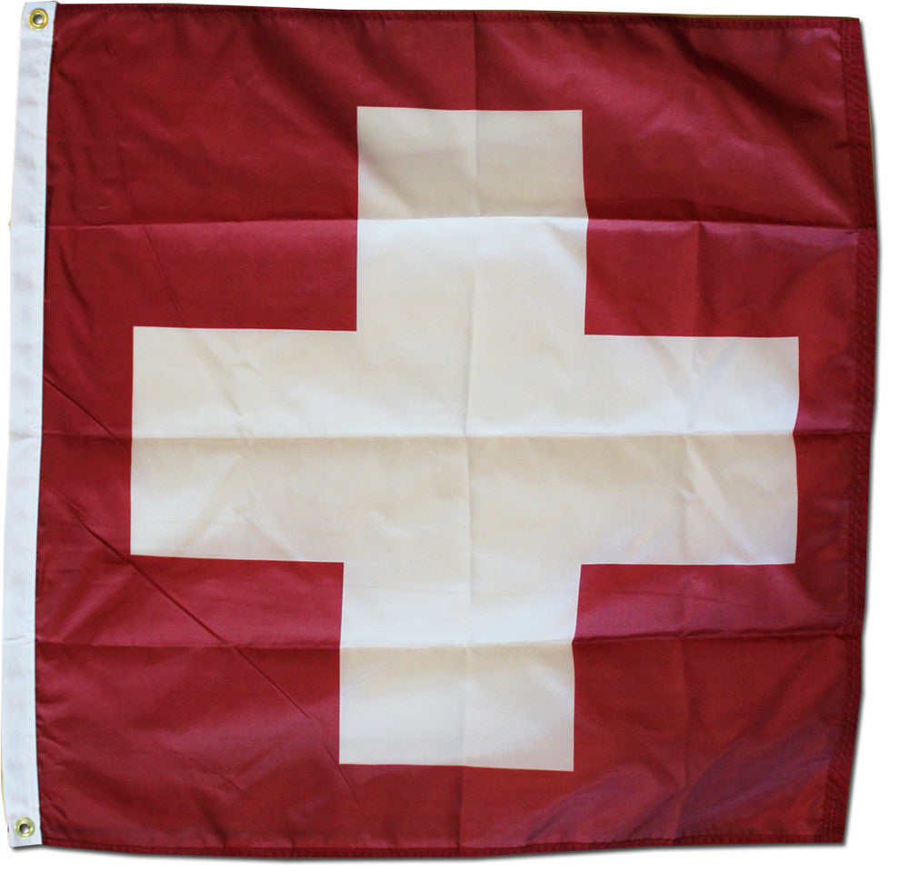 Switzerland Nylon Flag, 3'x3', 3'x3'