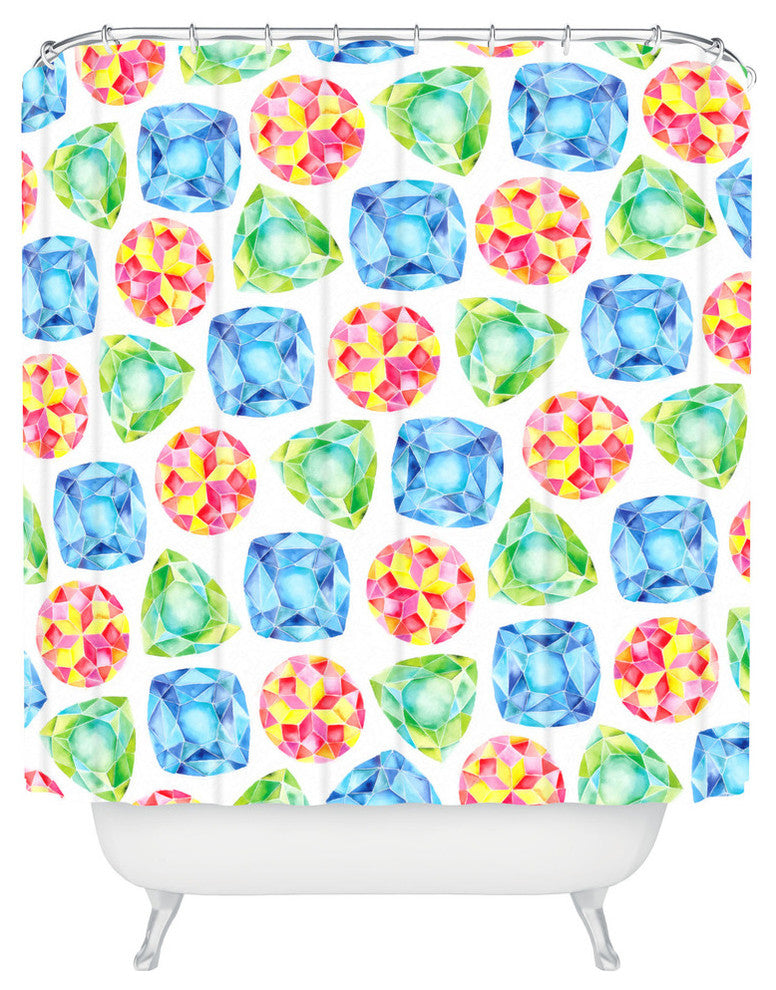 Cmykaren Jewels Shower Curtain