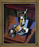 Juan Gris The Packet of Tobacco - 16" x 20" Framed Premium Canvas Print
