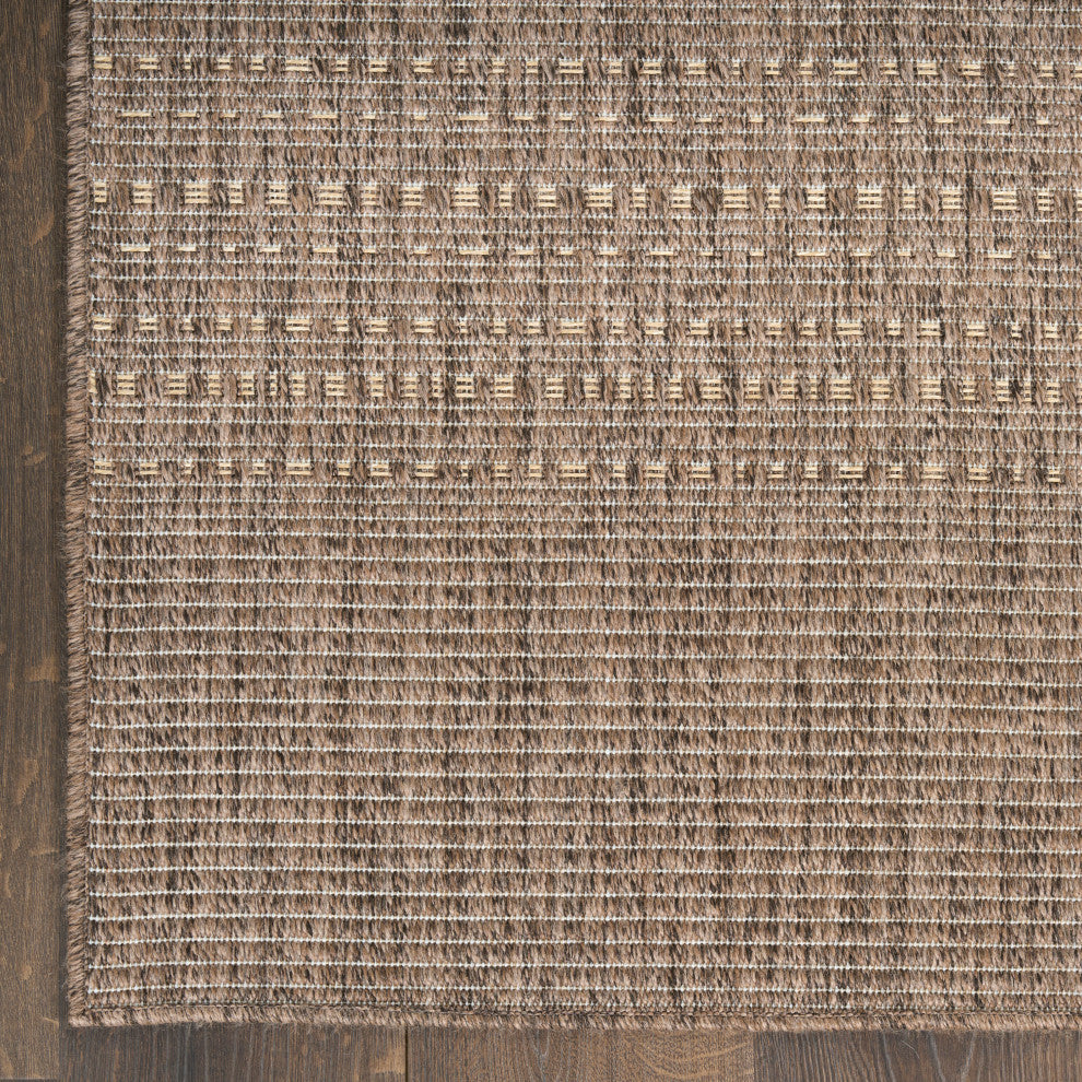 Nourison Tulum 9' x 12' Brown Outdoor Rug