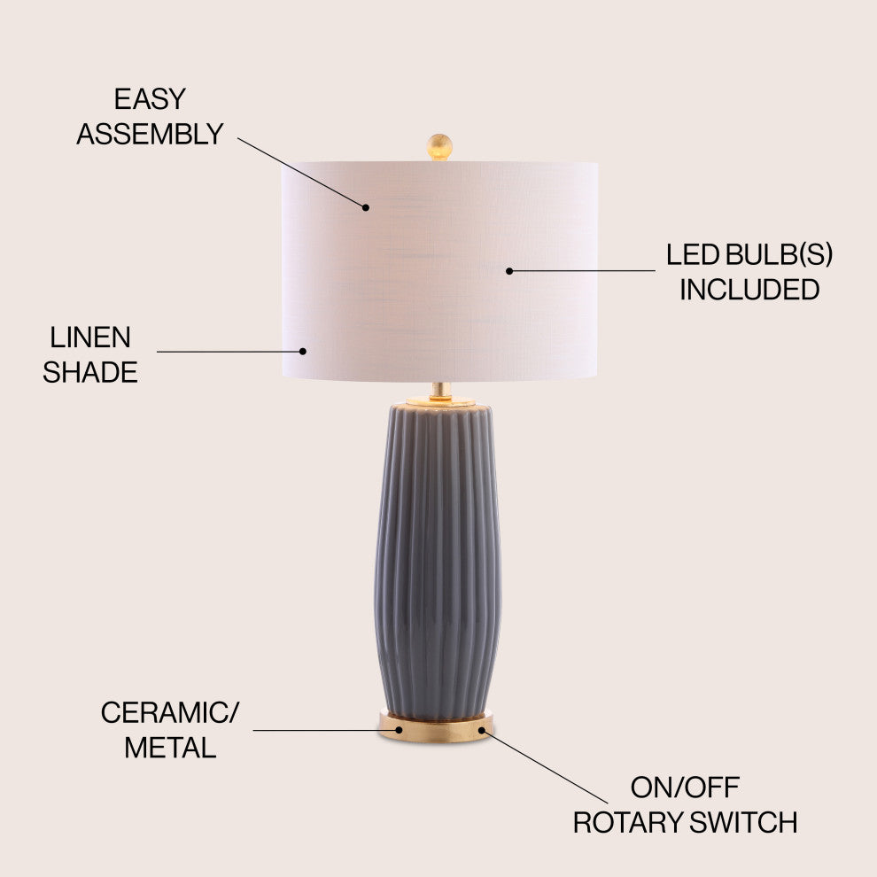 Roman Ceramic LED Table Lamp