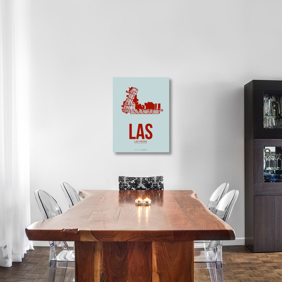 "LAS  Las Vegas Poster 3" Fine Art Print