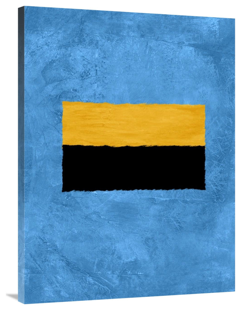 "Blue And Square Theme 1" Fine Art Print
