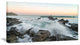 "Bay Or Biscay Rushing Waters" Modern Seashore Canvas Art, 32"x16"