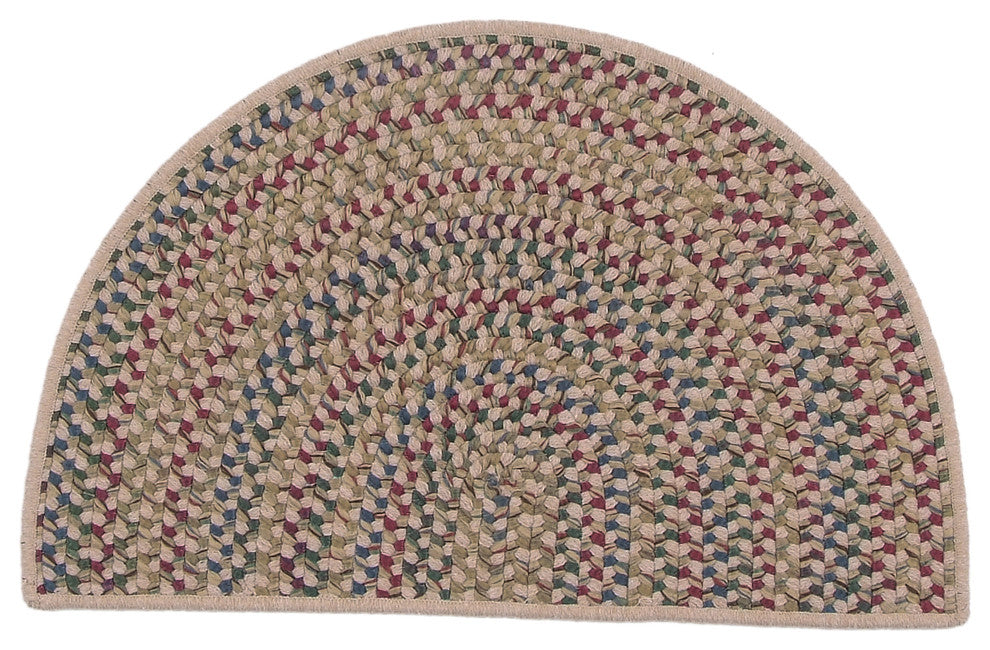 Rustic Braided Kitchen Slice, Linen, 18"x30"