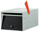 Rural Stainless Steel (Casing) Mailbox (No Lock w/Flag), Black