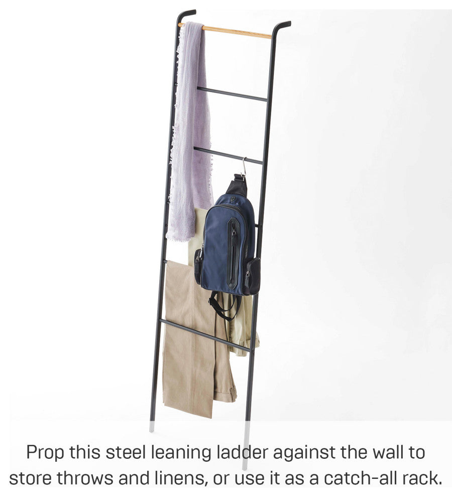 Tower Leaning Ladder Hanger, Black