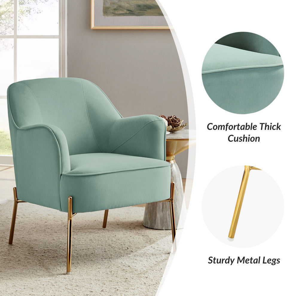 Nora Fabric Accent Chair, Sage