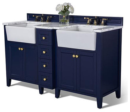 Adeline 60 in. Bath Vanity Set in Heritage Blue