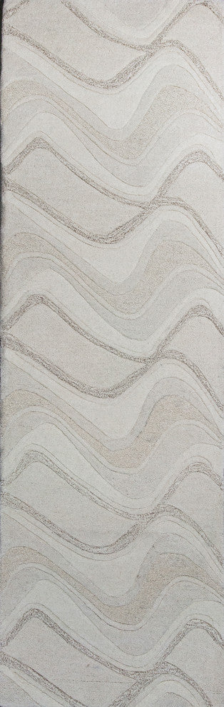 Eternity 1085 Ivory Waves Rug, 8'x10'6"