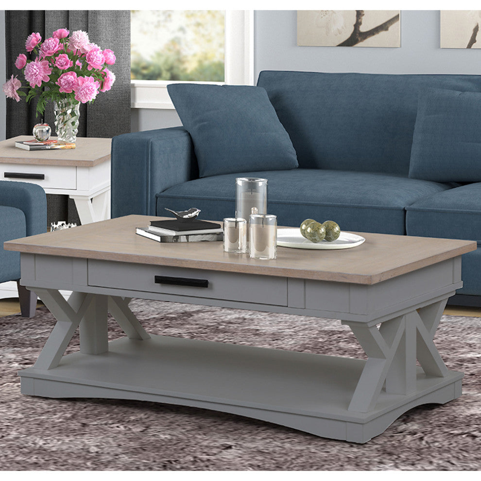 Cocktail Table With 2 Chairside Tables