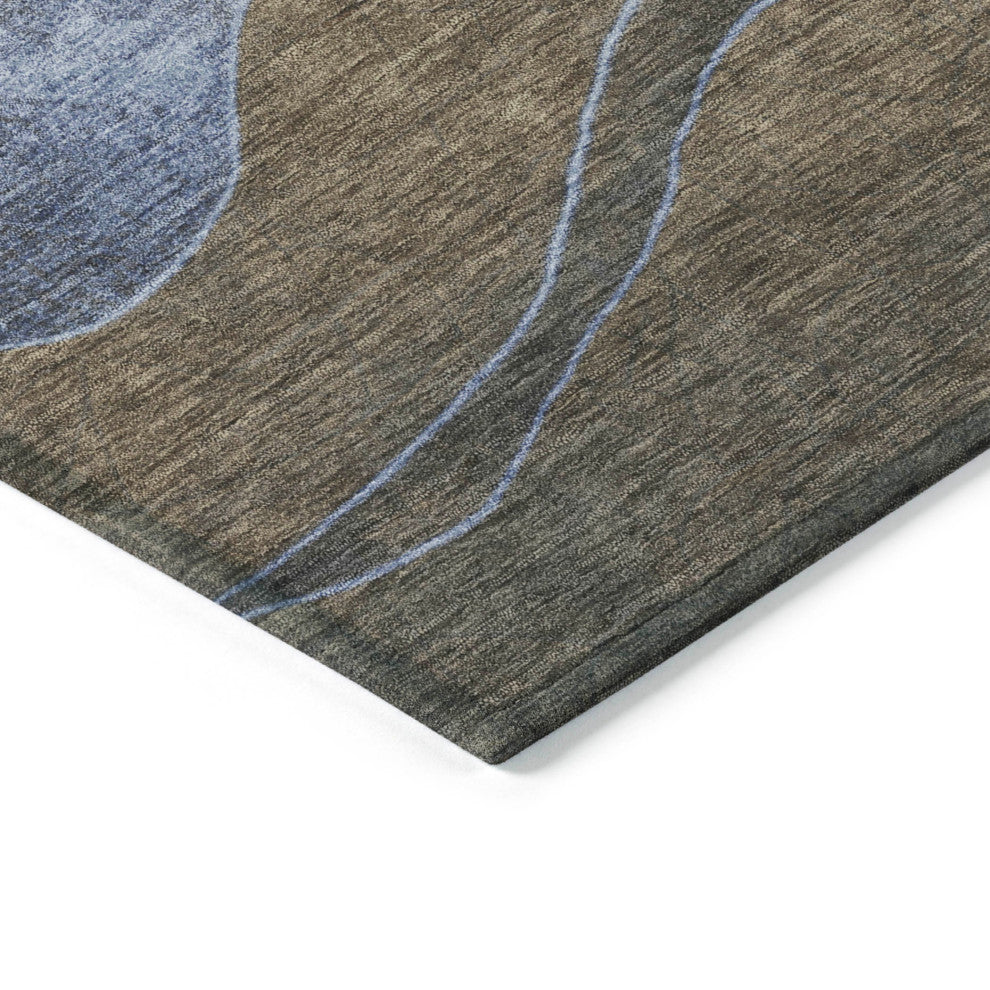 Machine Washable Indoor/Outdoor Chantille ACN1892 Taupe 9' x 12' Rug