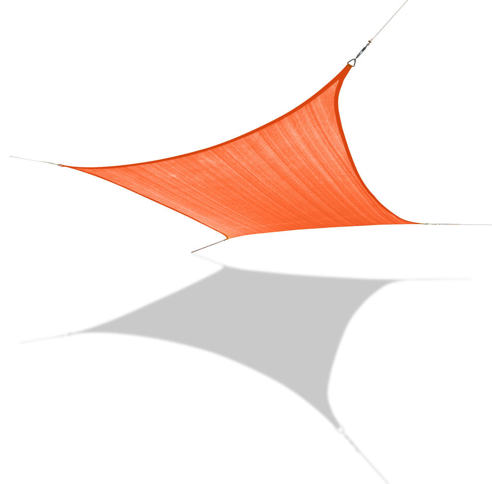 Sun Shade Sail Medium Square 10' 11" x 10' 11", Orange