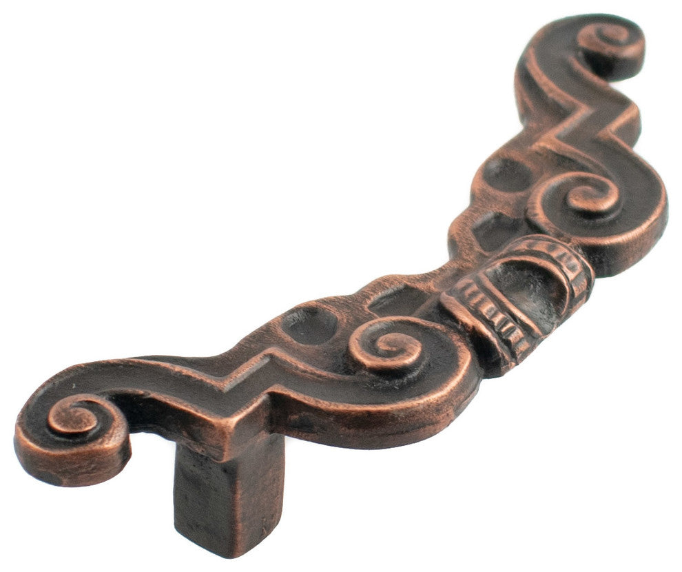 Ornate Pewter Cabinet Pull Hawk Hill Hardware, Copper