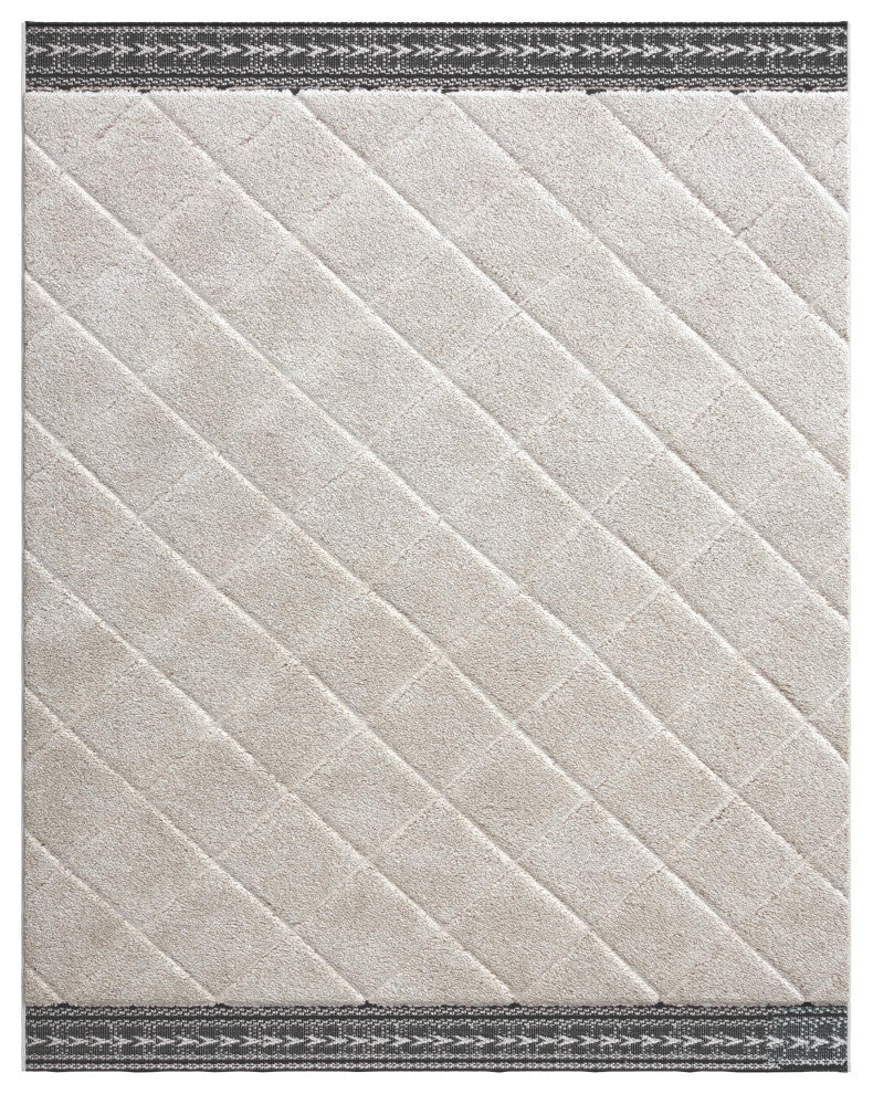 Denali Bijou Cream Polypropylene Tufted Area Rug