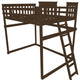 Mission Loft Bed, Coffee, Full, End Ladder
