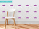 Clouds Fabric Wall Decals, Set of 18 Clouds, Purple