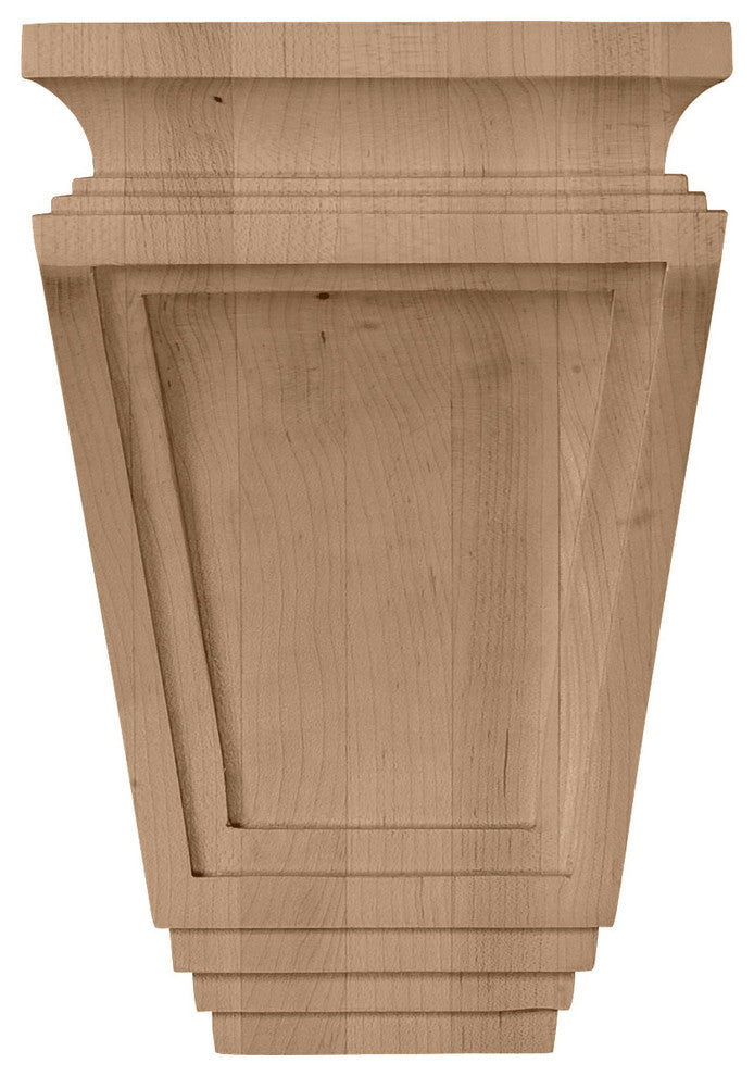 6"W x 4"D x 9"H Arts and Crafts Corbel, Cherry