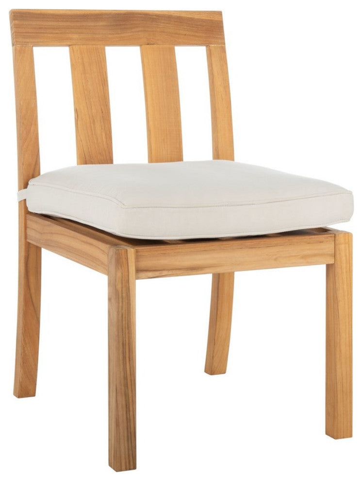Safavieh Montford Brazilian Teak Dining Chair Natural