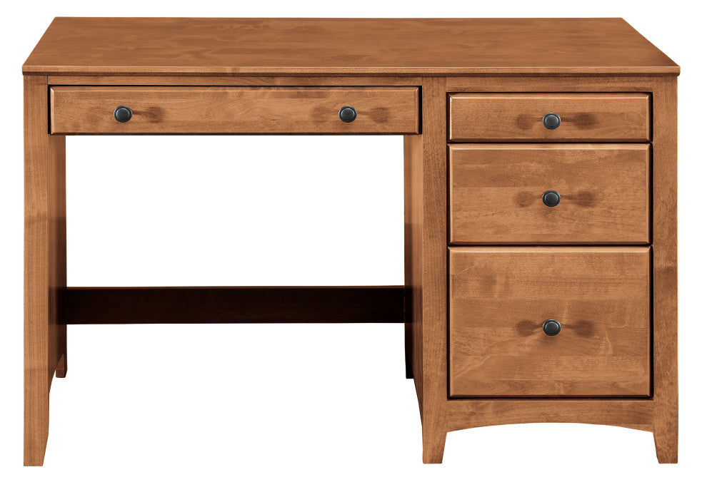 4 Drawer Desk, Tuscan Brown