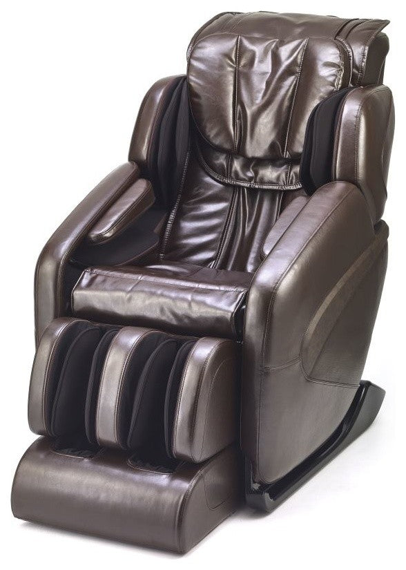 Jin Deluxe L-Track Massage Chair w/ Zero Gravity | Full Body Massage, Espresso