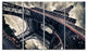 "Paris Eiffel Tower in Grungy Dramatic Style" Cityscape Art, 48"x28", 4-Panels