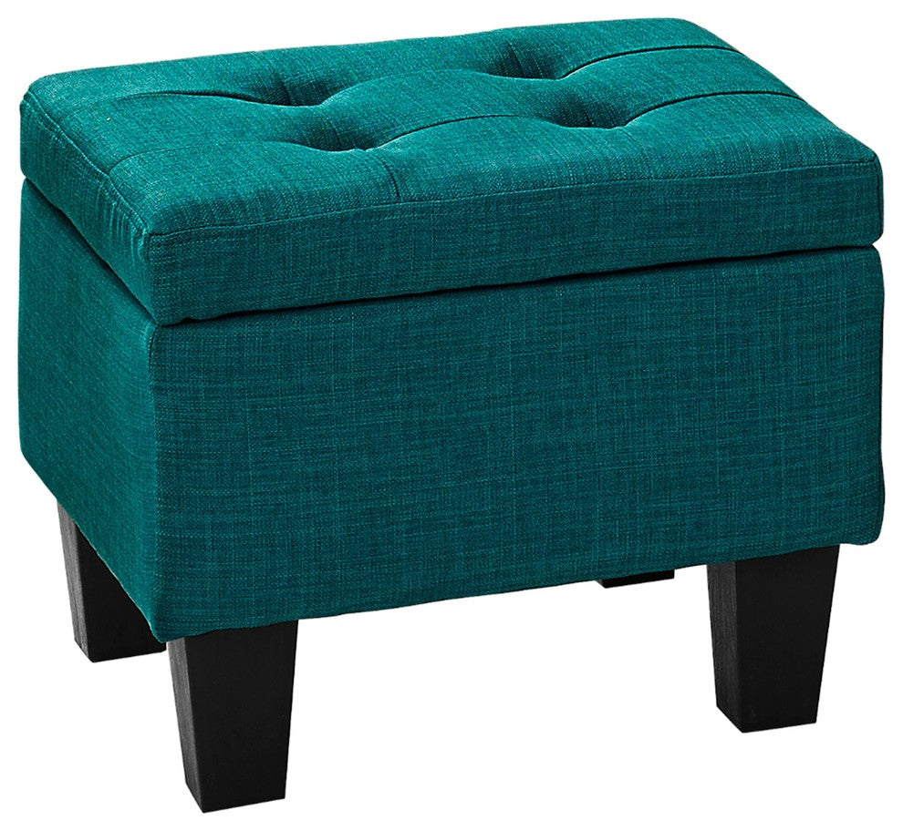 Everett 3-Pack Storage Ottoman, Teal