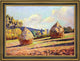 Armand Guillaumin Grainstacks Framed Premium Canvas Print, 18"x27"