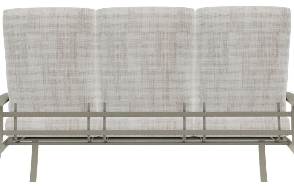 Belle Isle Cushion 3-Seat Outdoor Sofa, Illusion Plaid Birch/Storm