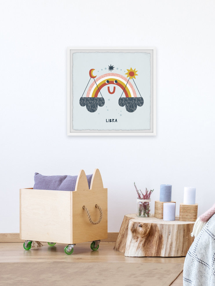 "Libra" Framed Painting Print, 18x18