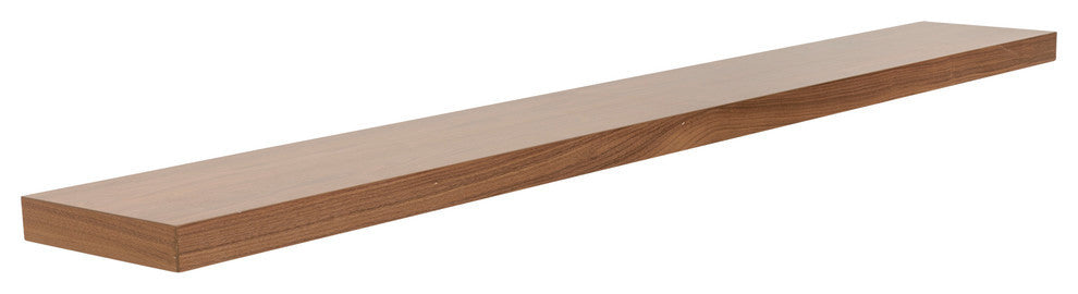 Barney Floating Shelf, Wenge, American Walnut, 75"