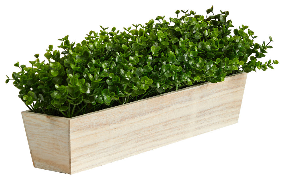 19" Eucalyptus Artificial Plant, Decorative Planter