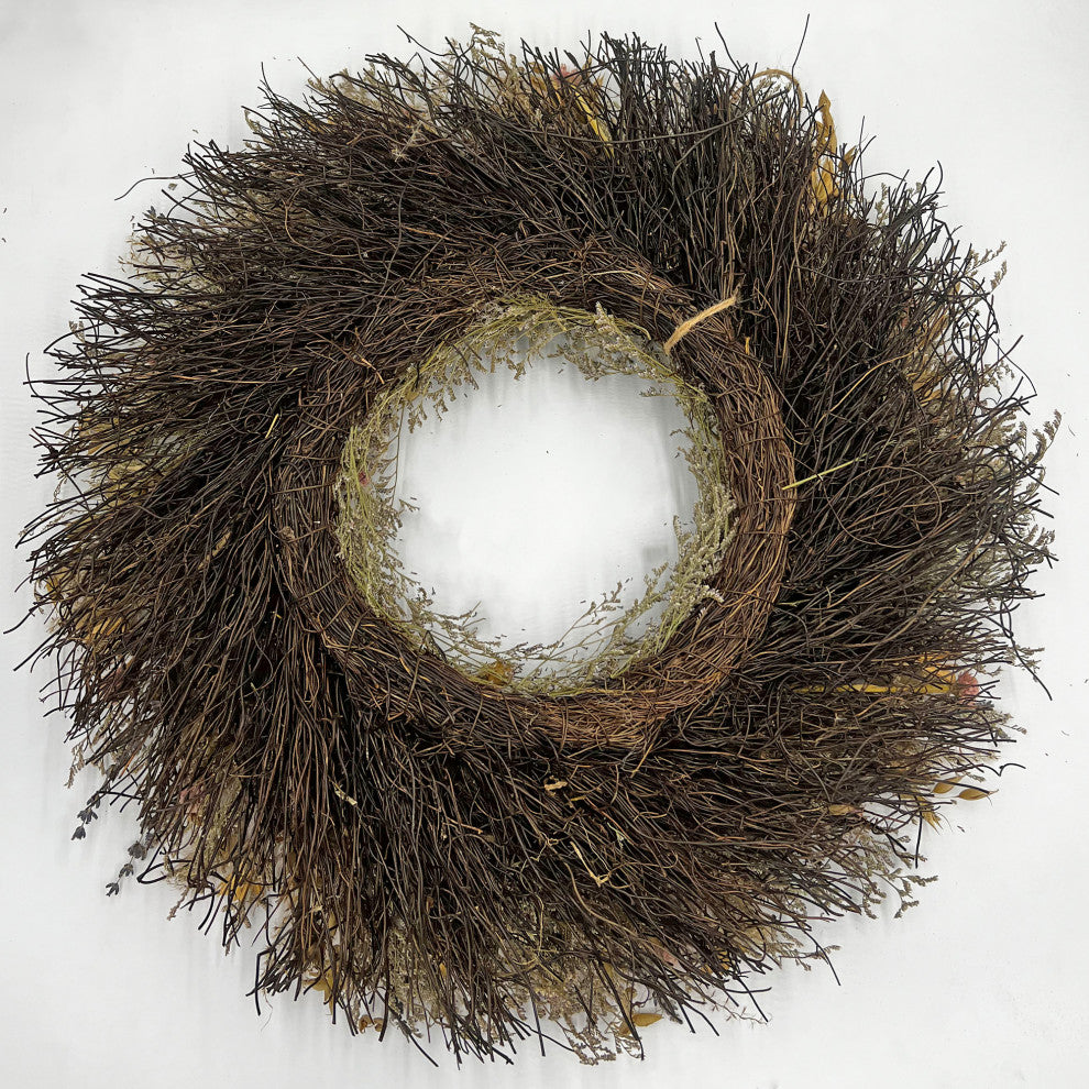 20" Dried Preserved Mixed Wreath