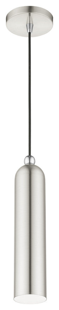 Brushed Nickel Mid Century Modern, Minimal, Urban, Scandinavian Pendant