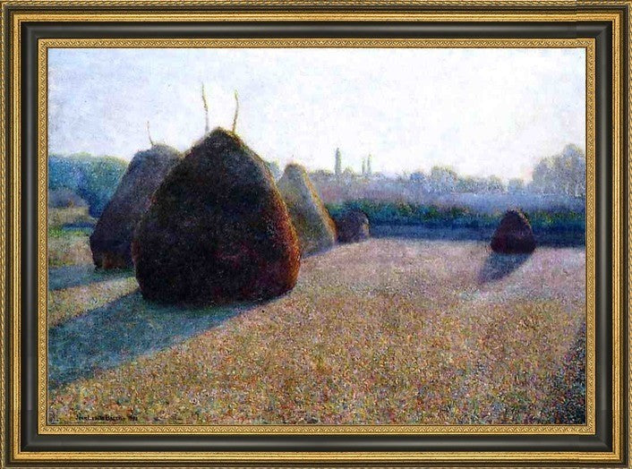 John Leslie Breck Morning Fog and Sun Framed Premium Canvas Print, 16"x24"